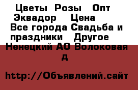 Цветы. Розы.  Опт.  Эквадор. › Цена ­ 50 - Все города Свадьба и праздники » Другое   . Ненецкий АО,Волоковая д.